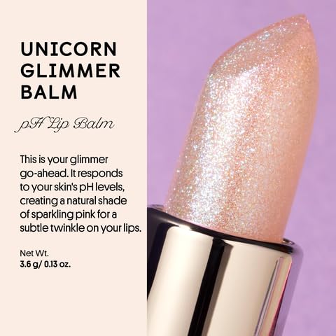 Winky Lux Rose Glimmer Balm application delivers rosy tint with soft sparkle.