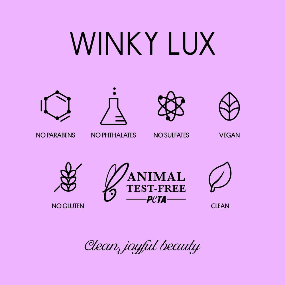 Winky Lux vitamin-e enriched finish emphasizes skin-nourishing care