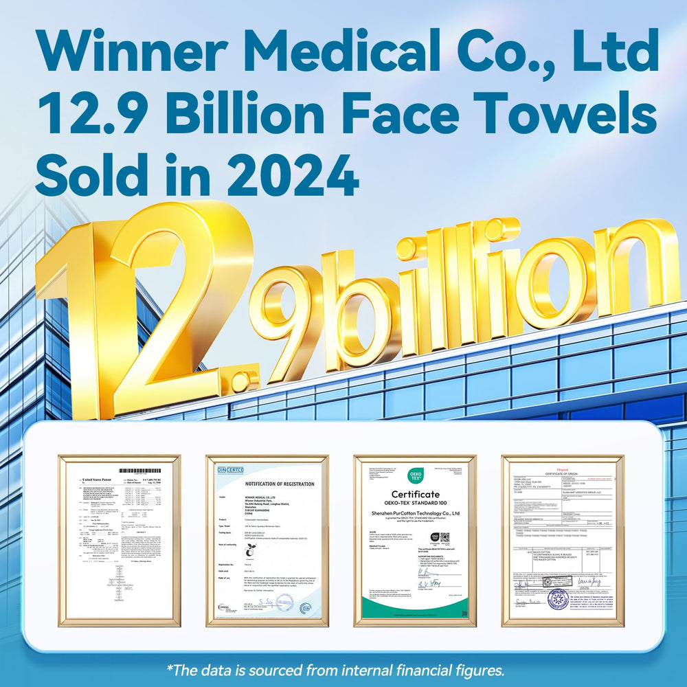 Winner biobased face towels packaging image showing eco-conscious design.