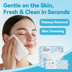 Winner Face Towels smooth texture closeup highlights delicate-skin friendly cleansing.
