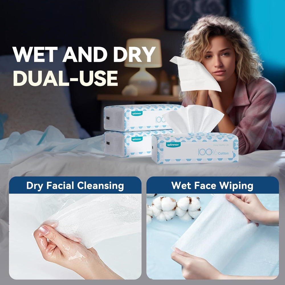 Winner soft face towels baby-safe fiber closeup signals gentle care for babies.