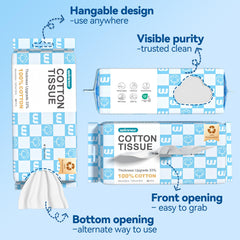Winner face towels hangable pack enables easy access from any angle.