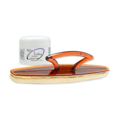 Winning Nails Chamois Buffer closeup shows smooth ridges for a glossy, natural look.