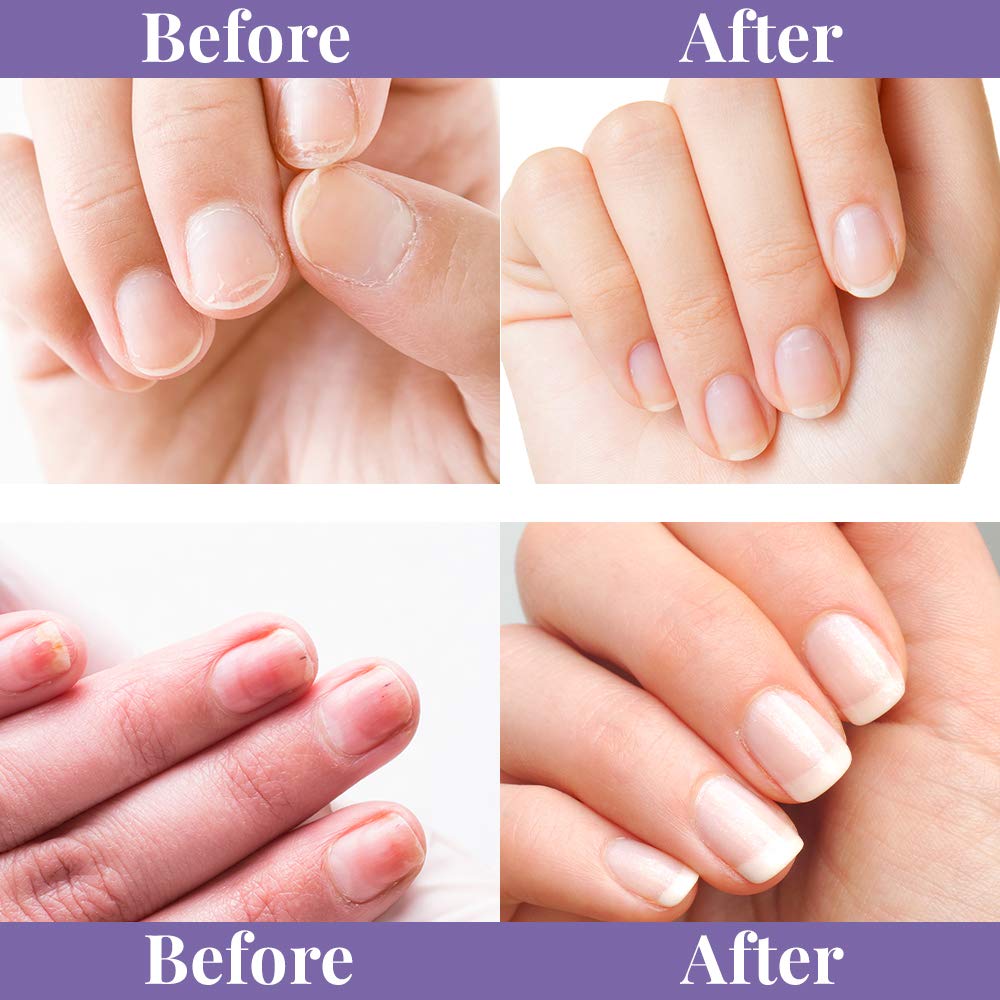 Winning Nails manicure steps image demonstrates easy home use for glossy natural nails.