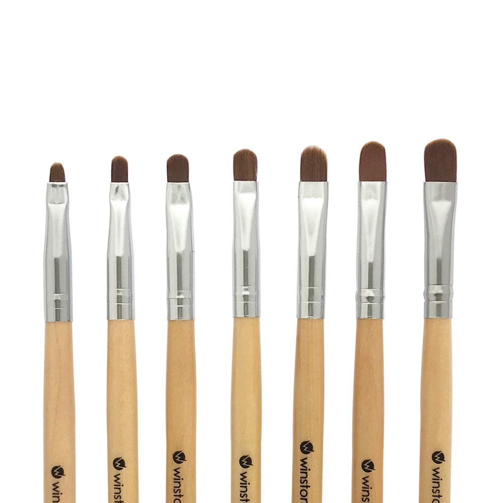 Brochas gel ovaladas de Winstonia para aplicación suave en uñas