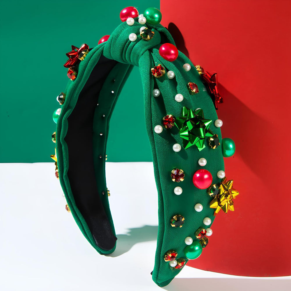 Winthrop Christmas headband featuring Xmas flower detail