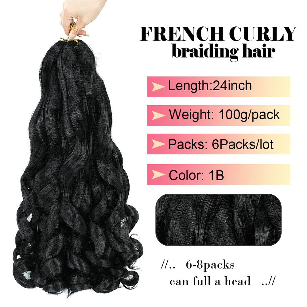 WIPPORYA pre-stretched braiding hair 24in highlights easy separation for braiding.