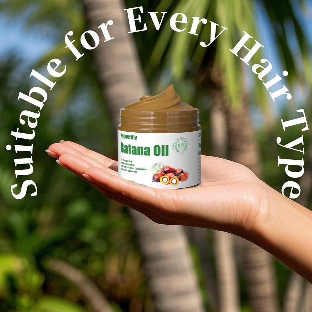 Wiqeerilly Batana Oil packaging preserves purity and is easy to use.