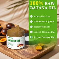 Wiqeerilly Batana Oil being poured, showcasing purity for nourishing hair.
