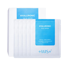 +WIS+ Hyaluronic Acid Face Mask packaging signals hydration-ready routine.