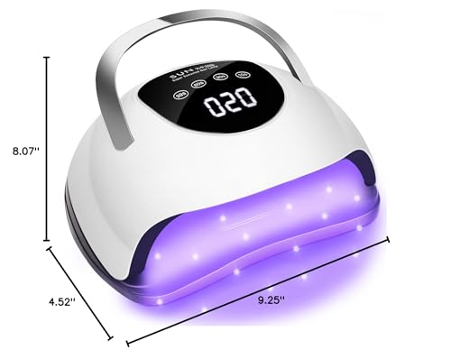 Wisdompark LED Nail Lamp portable handle for easy transport