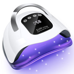Wisdompark nail lamp overview shows its sleek design and powerful features.