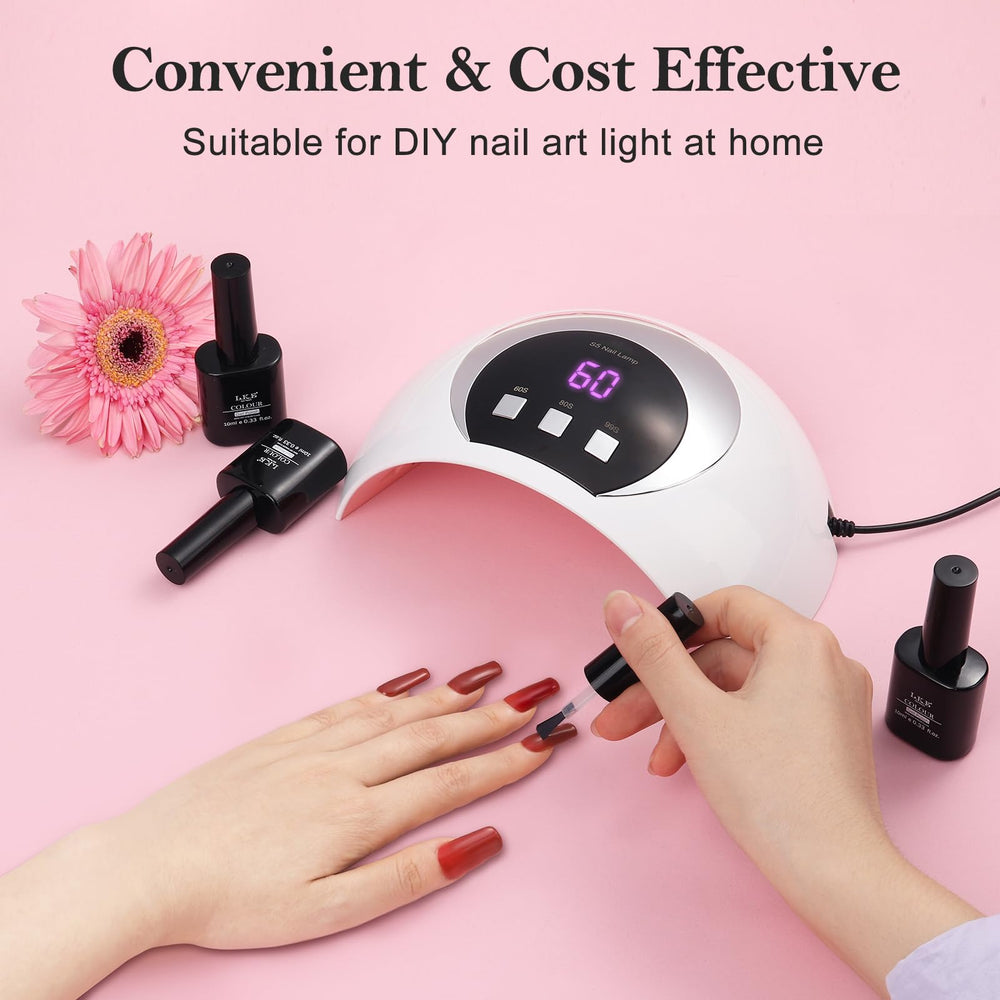 Wisdompark UV Nail Lamp compatible gels list for builder gel and gem glue.