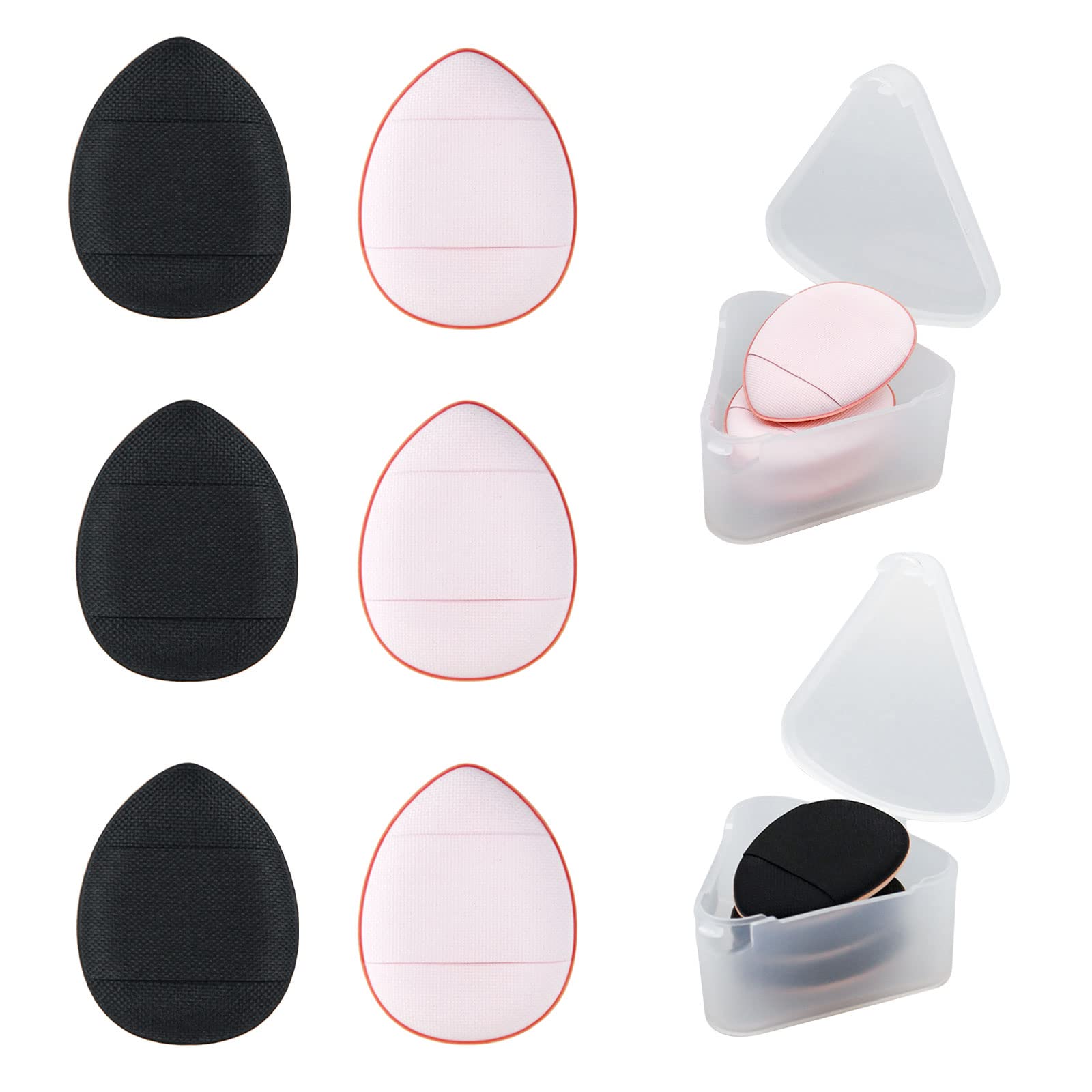 WishLotus mini finger puff fits fingertips for precise foundation touch-ups