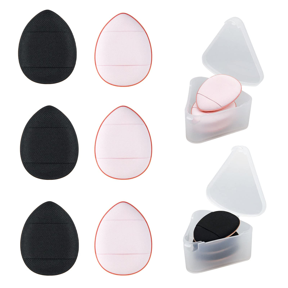 WishLotus mini finger puff fits fingertips for precise foundation touch-ups