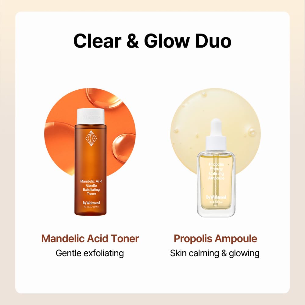 BY WISHTREND Mandelic Acid 5% Skin Prep Water drops illustrate hydration balance