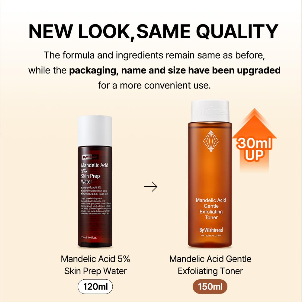 BY WISHTREND Mandelic Acid 5% Skin Prep Water pump-dispense shows easy, mess-free application