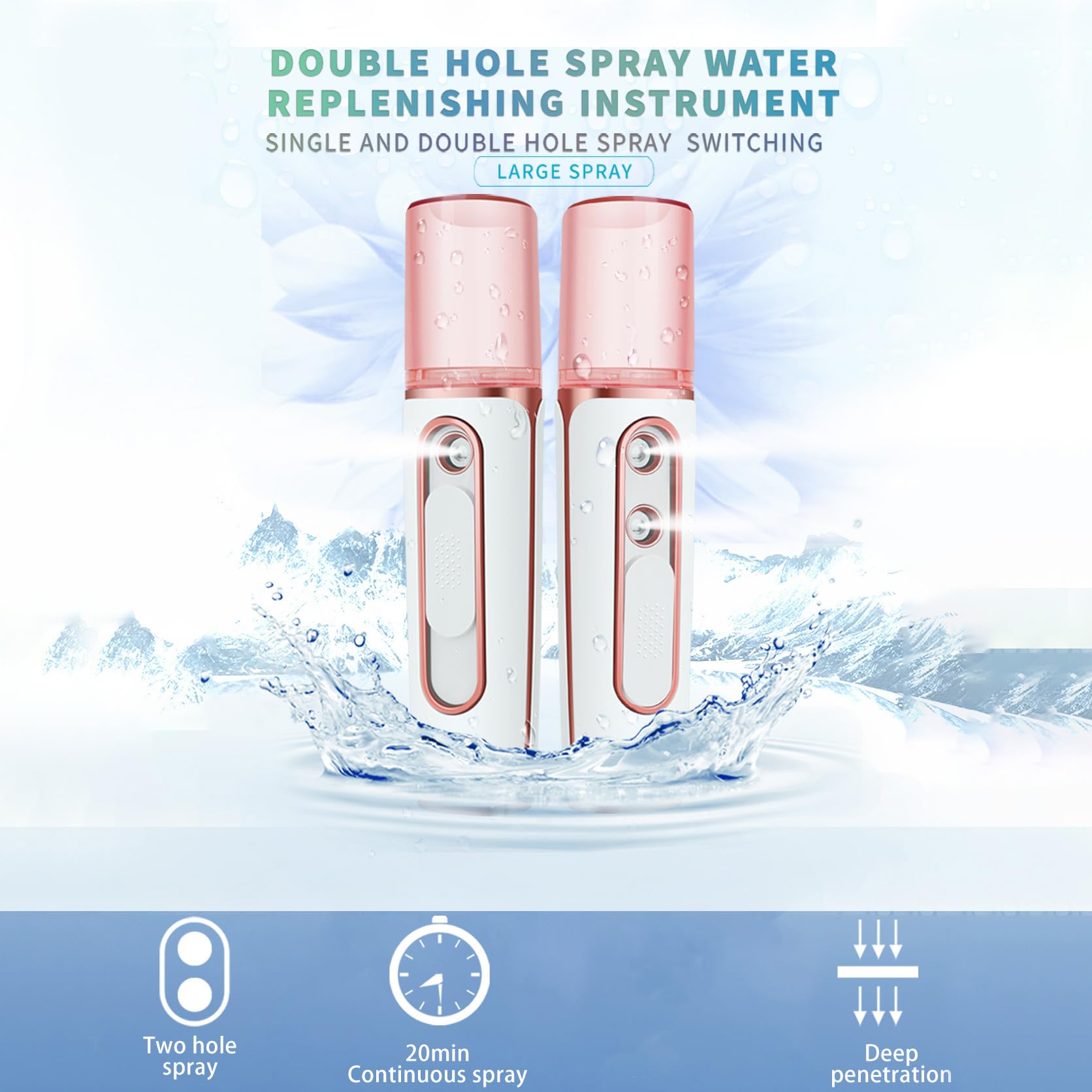 Withthesun nano facial mister compact travel size for portability