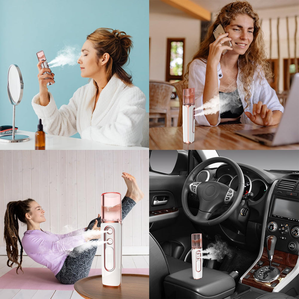 Withthesun nano mister USB rechargeable battery for on-the-go hydration