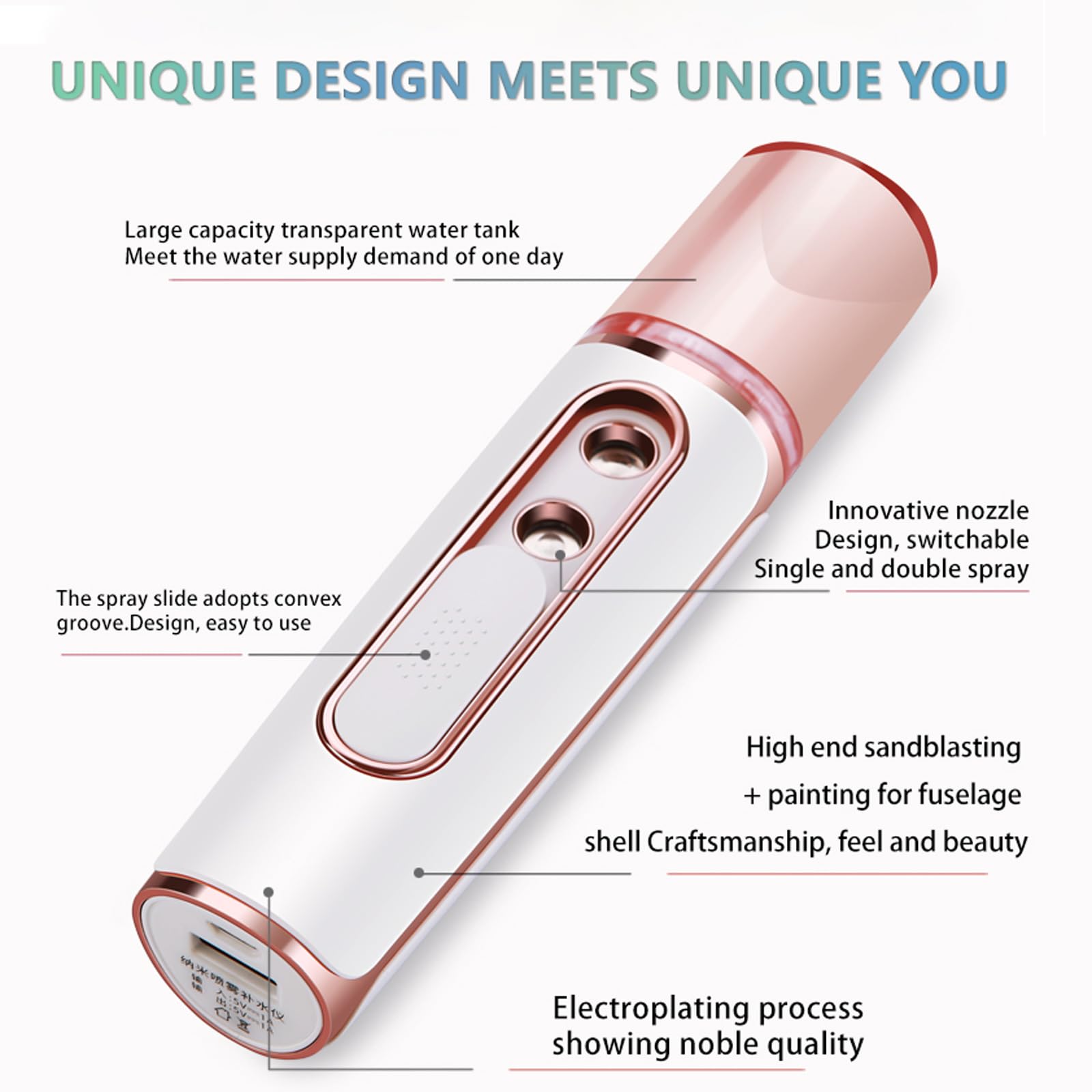 Withthesun nano mister visual water tank design