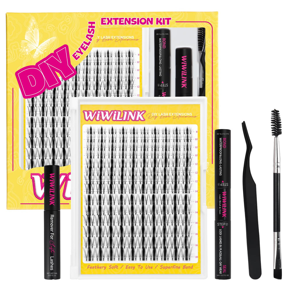 WiWiLINK Lash Clusters kit cover shows premium DIY upgrade for natural-looking enhancement