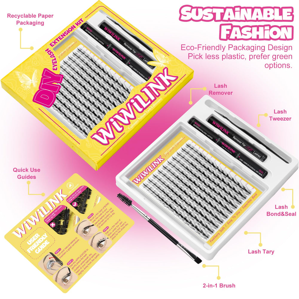 WiWiLINK soft-comfort clusters close-up reveals lightweight fibers and natural look