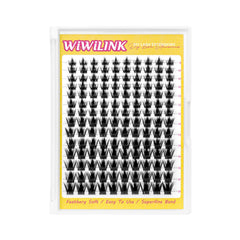 WiWiLINK manga lash clusters 8-18mm create wispy natural spikes for everyday wear.