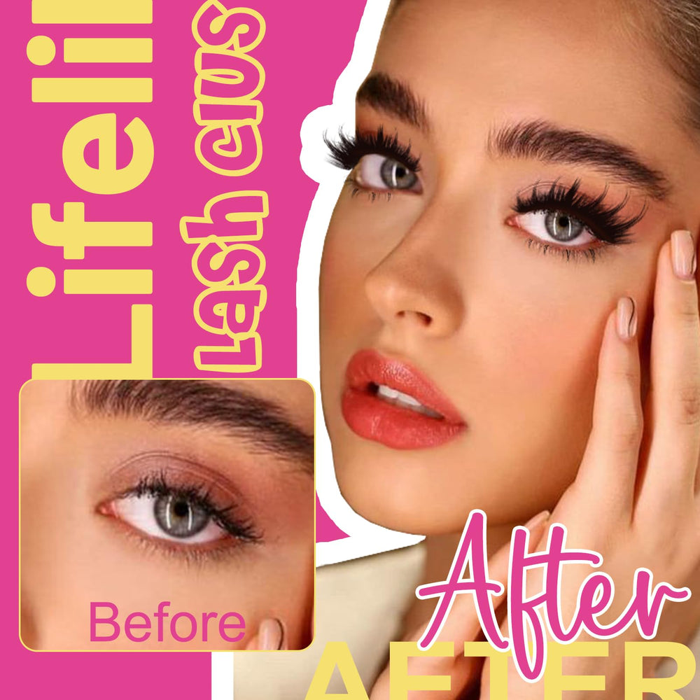 WiWiLINK manga lash clusters on applicator demonstrate easy installation and precise placement.