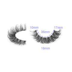 wiwoseo eyelash 3D effect handmade dramatic yet natural-looking volume