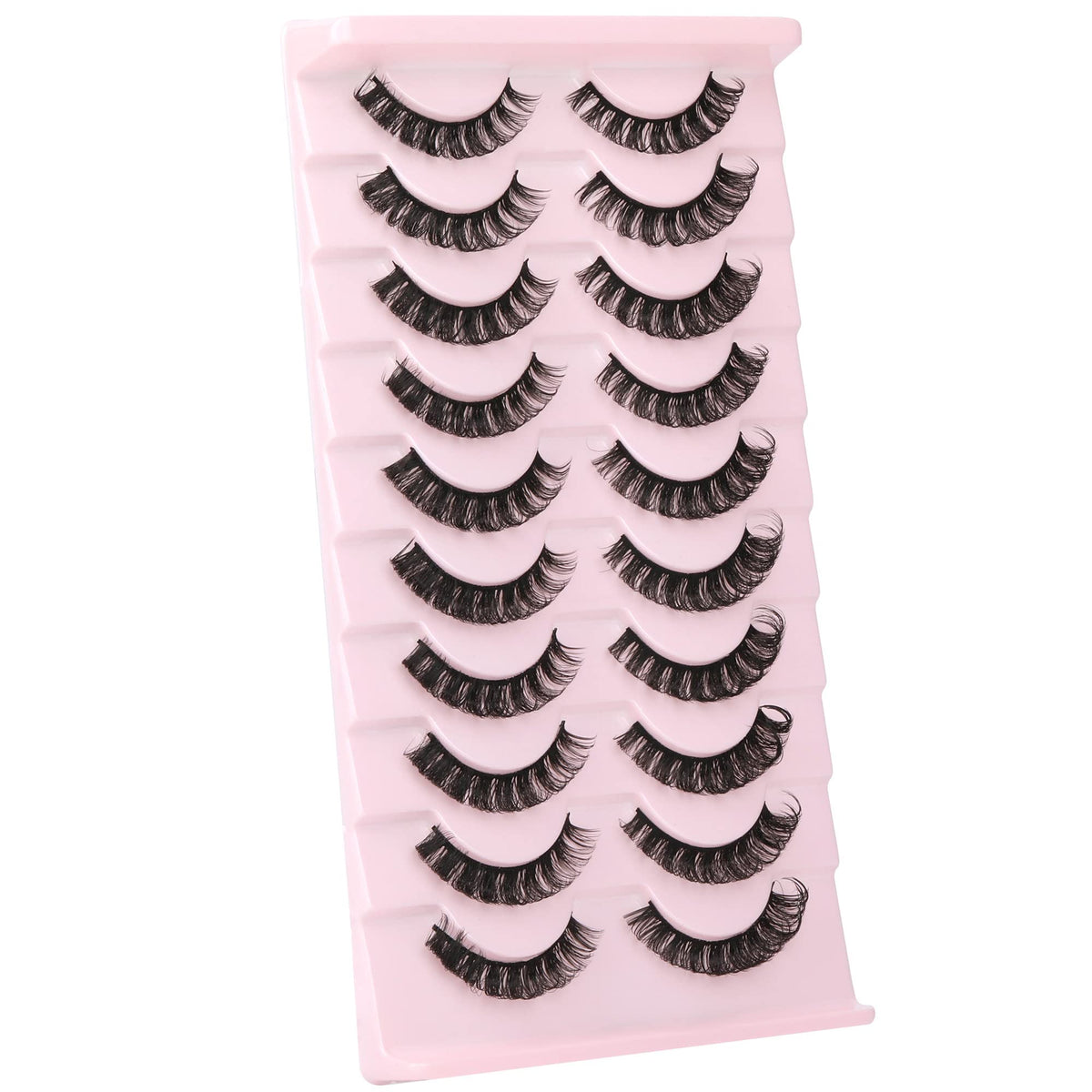 wiwoseo false eyelashes natural-look closeup for seamless day wear
