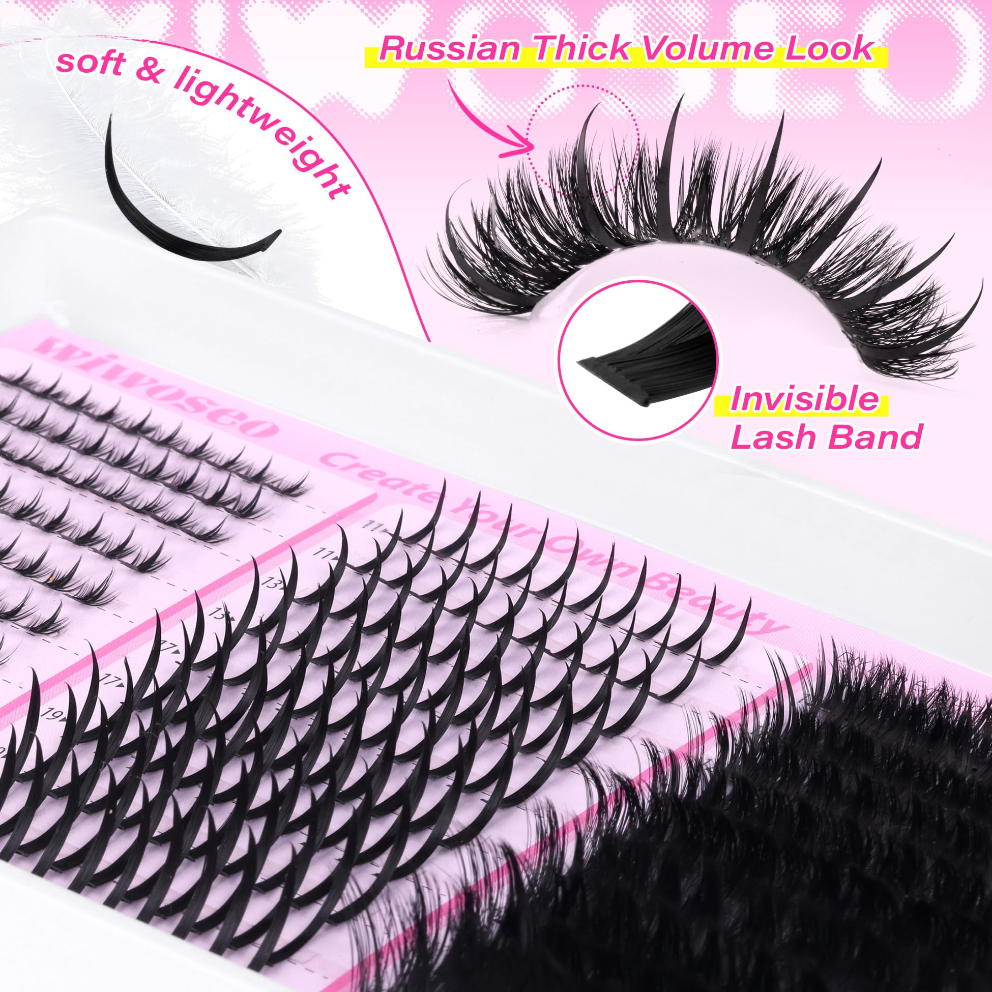 wiwoseo kits for at-home salon look, DIY lash extensions