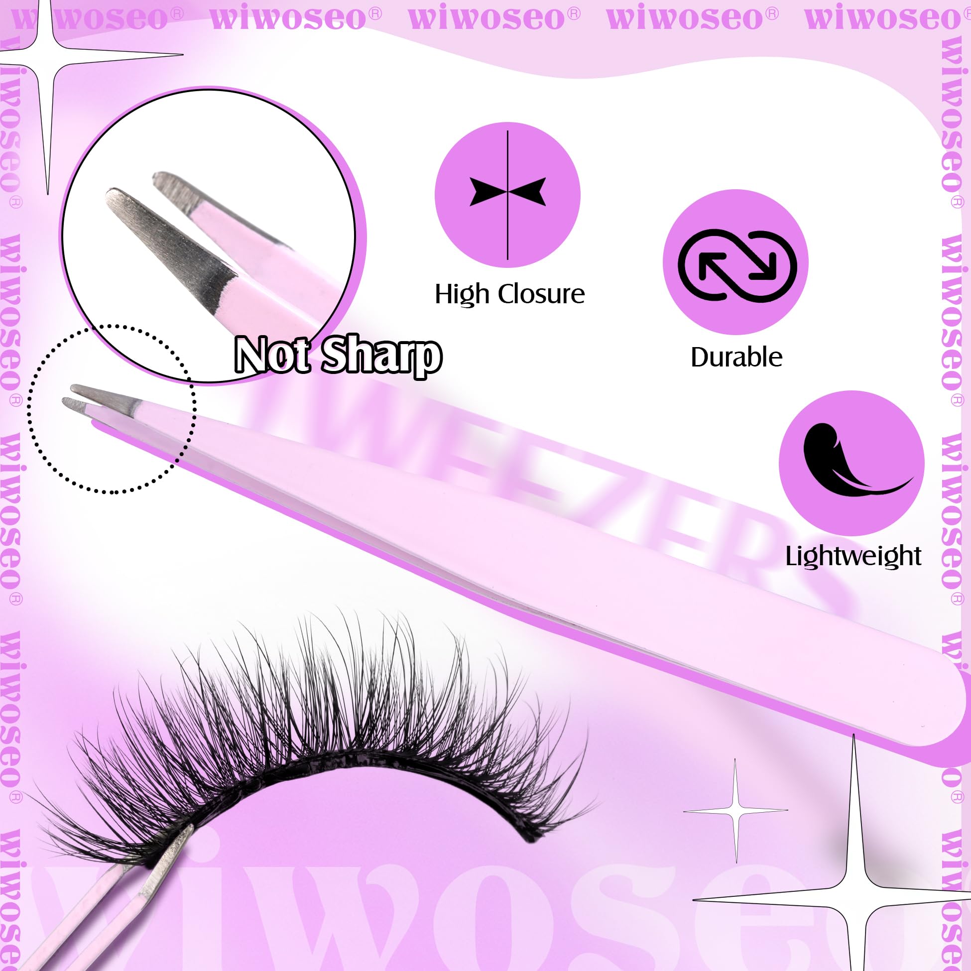 wiwoseo lashes are waterproof and sweatproof for all-day confidence