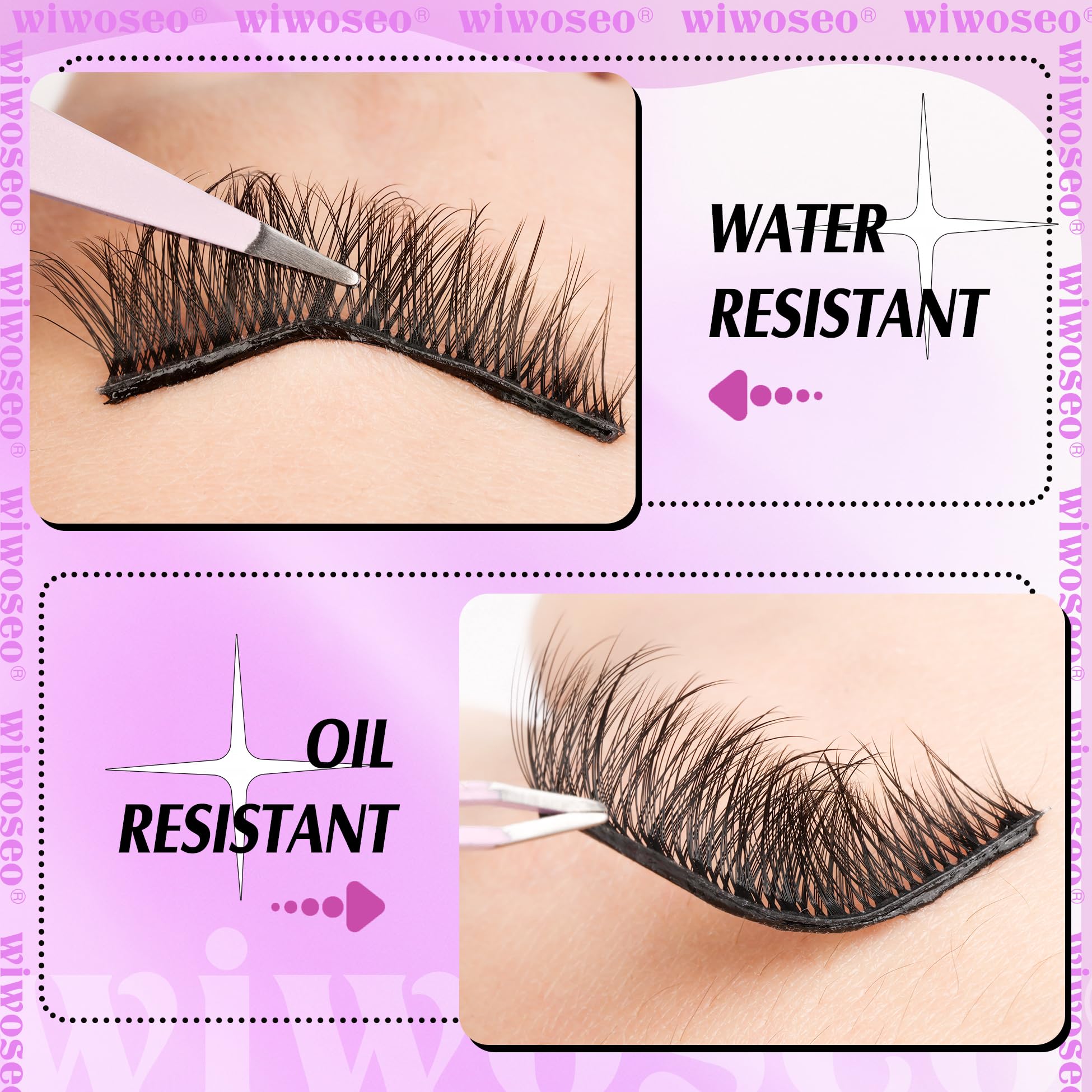wiwoseo wispy lashes closeup highlights natural look ideal for day wear