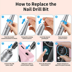 Wiyuam nail drill auto protection system prevents overload for safer operation