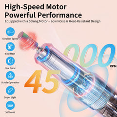 Wiyuam nail drill brushless motor delivers smooth power for fast acrylic shaping