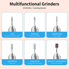 Wiyuam nail drill twist-lock chuck enables quick, secure bit changes
