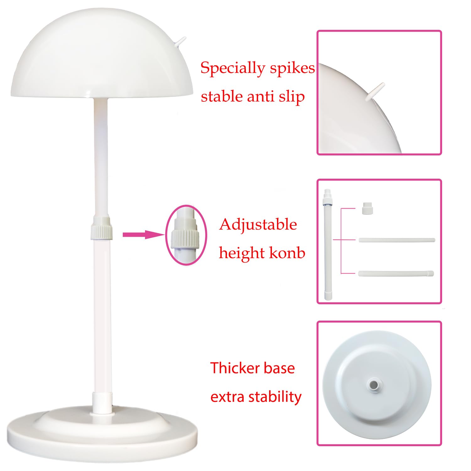 WiZiWi wig stand foldable design for compact travel
