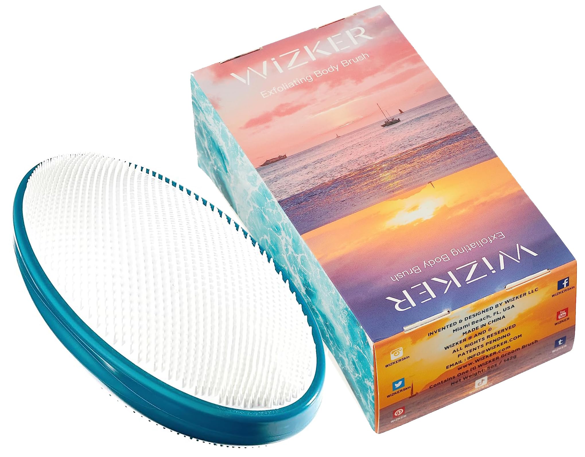 WIZKER premium brush travel-kit scene illustrates portable grooming on the go