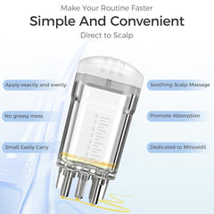WL-YBOPRO minoxidil applicator comb teeth closeup showing precise scalp distribution