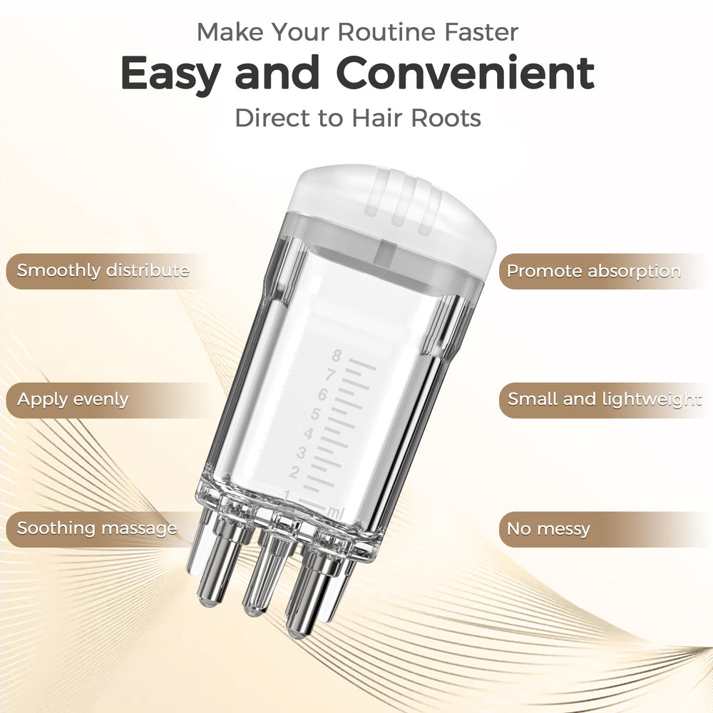WL-YBOPRO minoxidil applicator with multi-roller head for precise root targeting