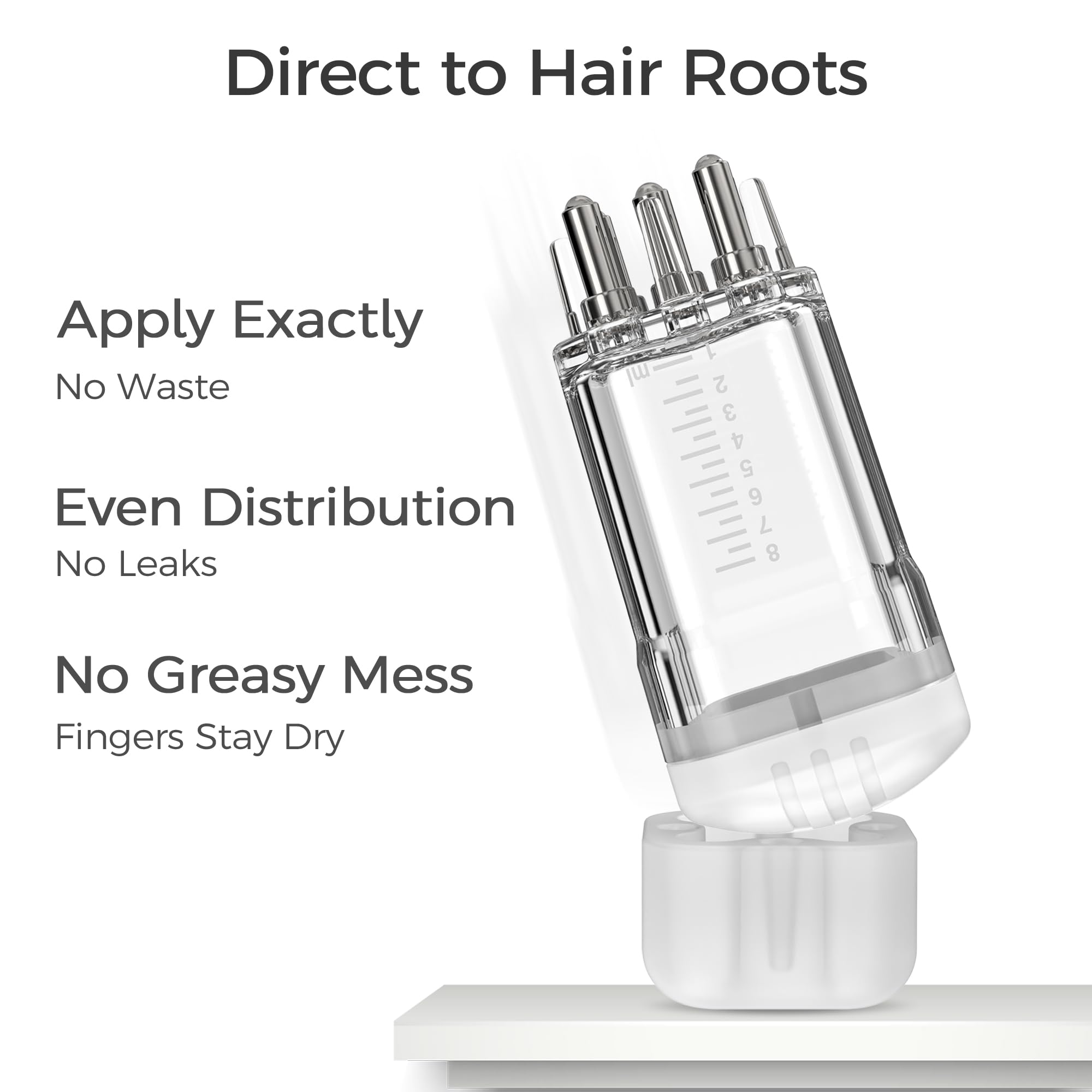 WL-YBOPRO minoxidil applicator delivers gentle scalp massage during application