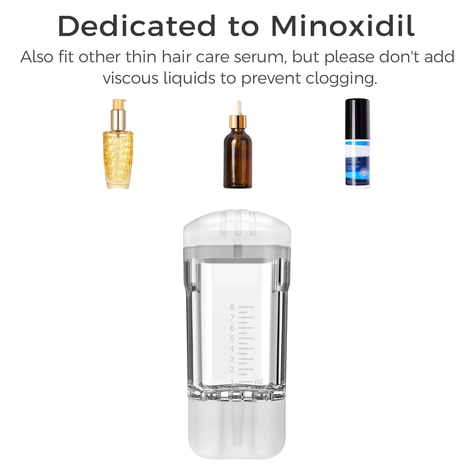 WL-YBOPRO minoxidil applicator is travel-friendly for on-the-go hair care