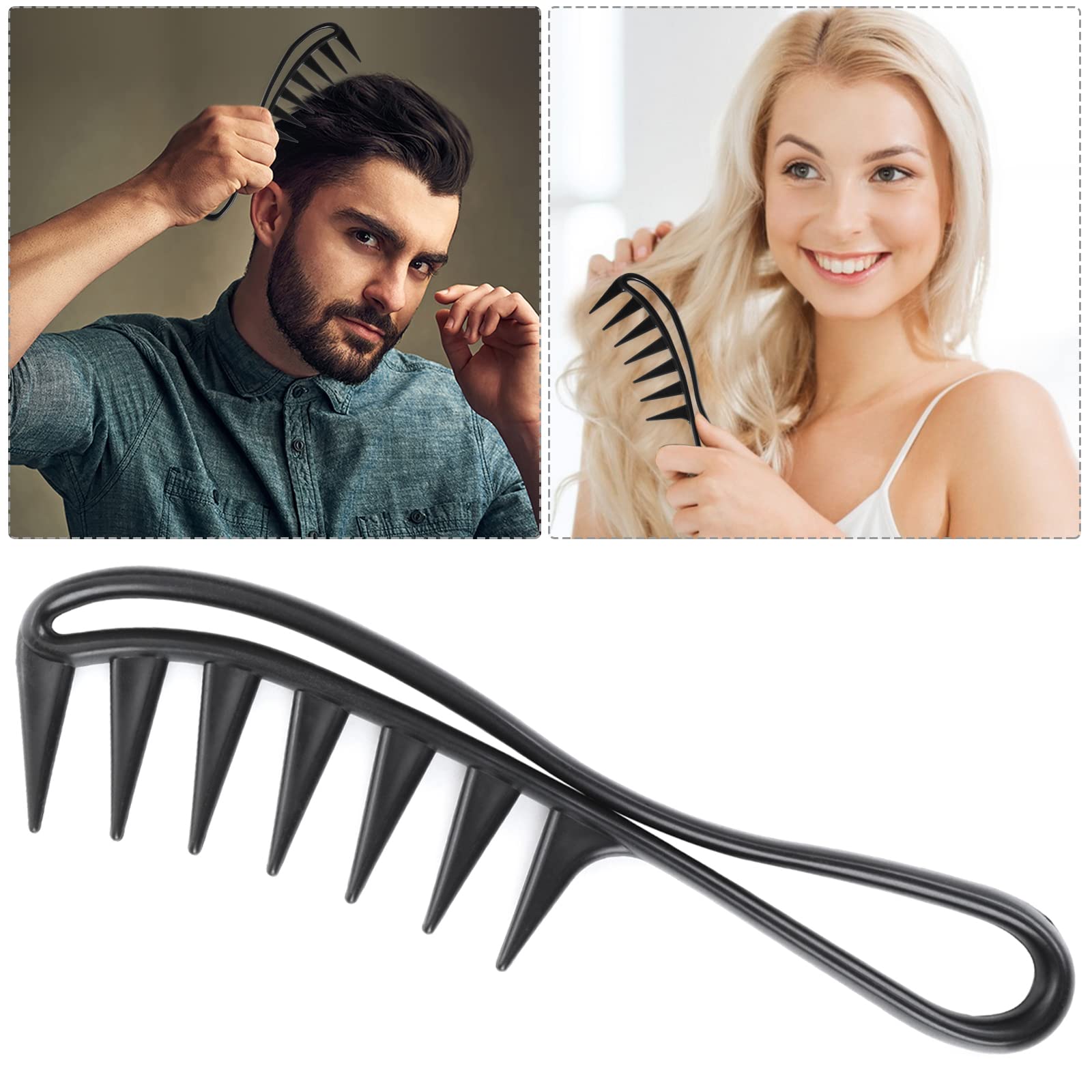 WLLHYF ABS material hair comb is lightweight and durable for travel.