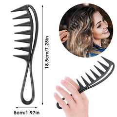 WLLHYF anti-static wide-tooth comb reduces static and frizz during daily styling.