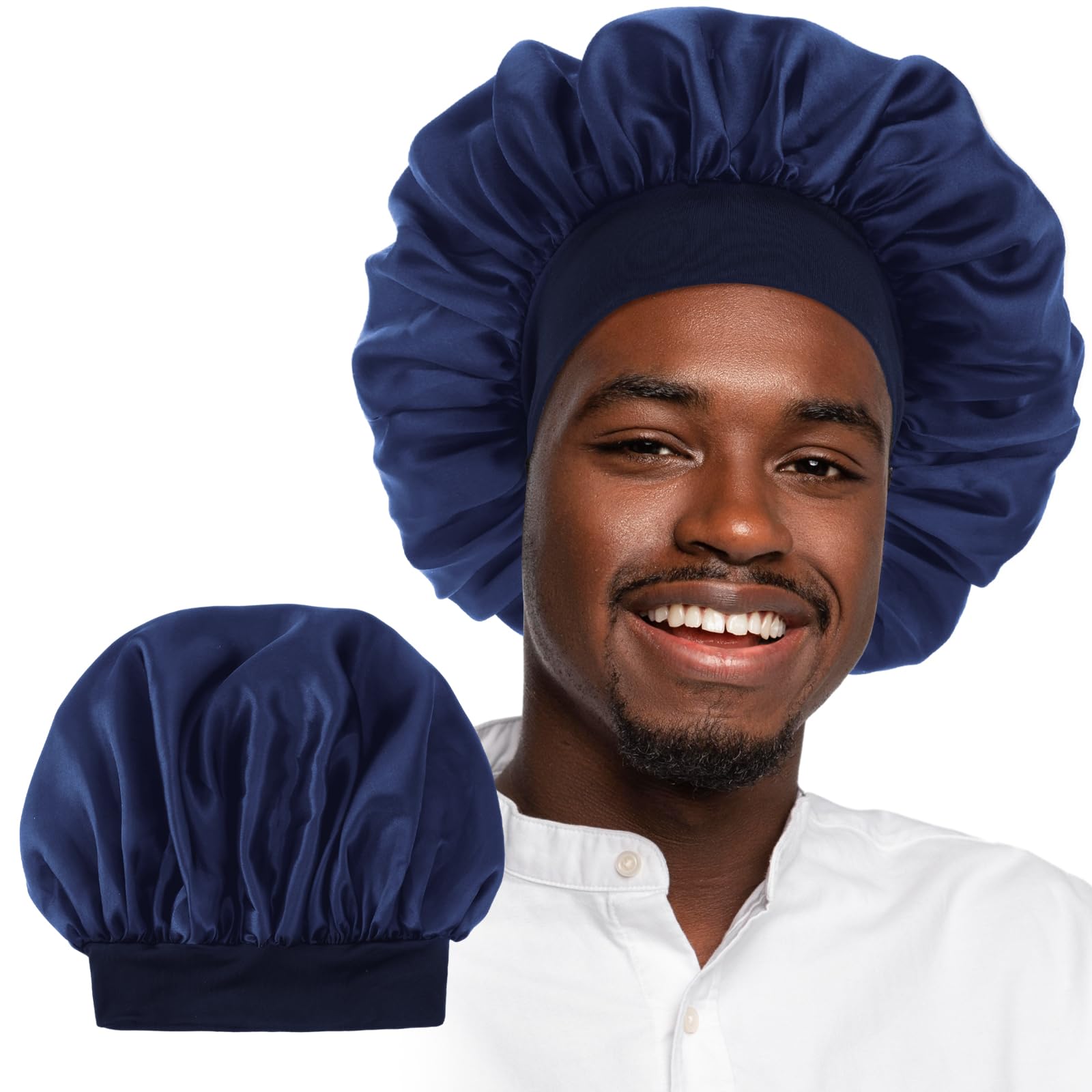 WLLHYF men's bonnet offers adjustable comfort overnight.