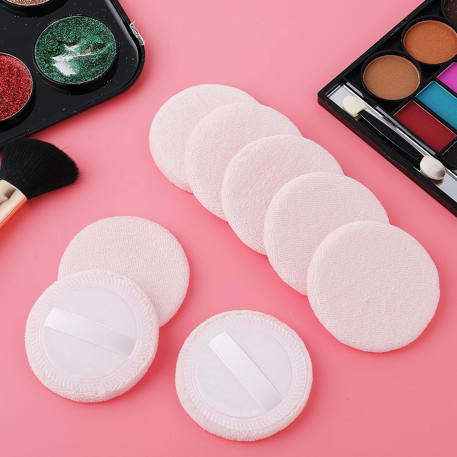 WLLHYF pink puff soft cotton material for skin-friendly makeup application