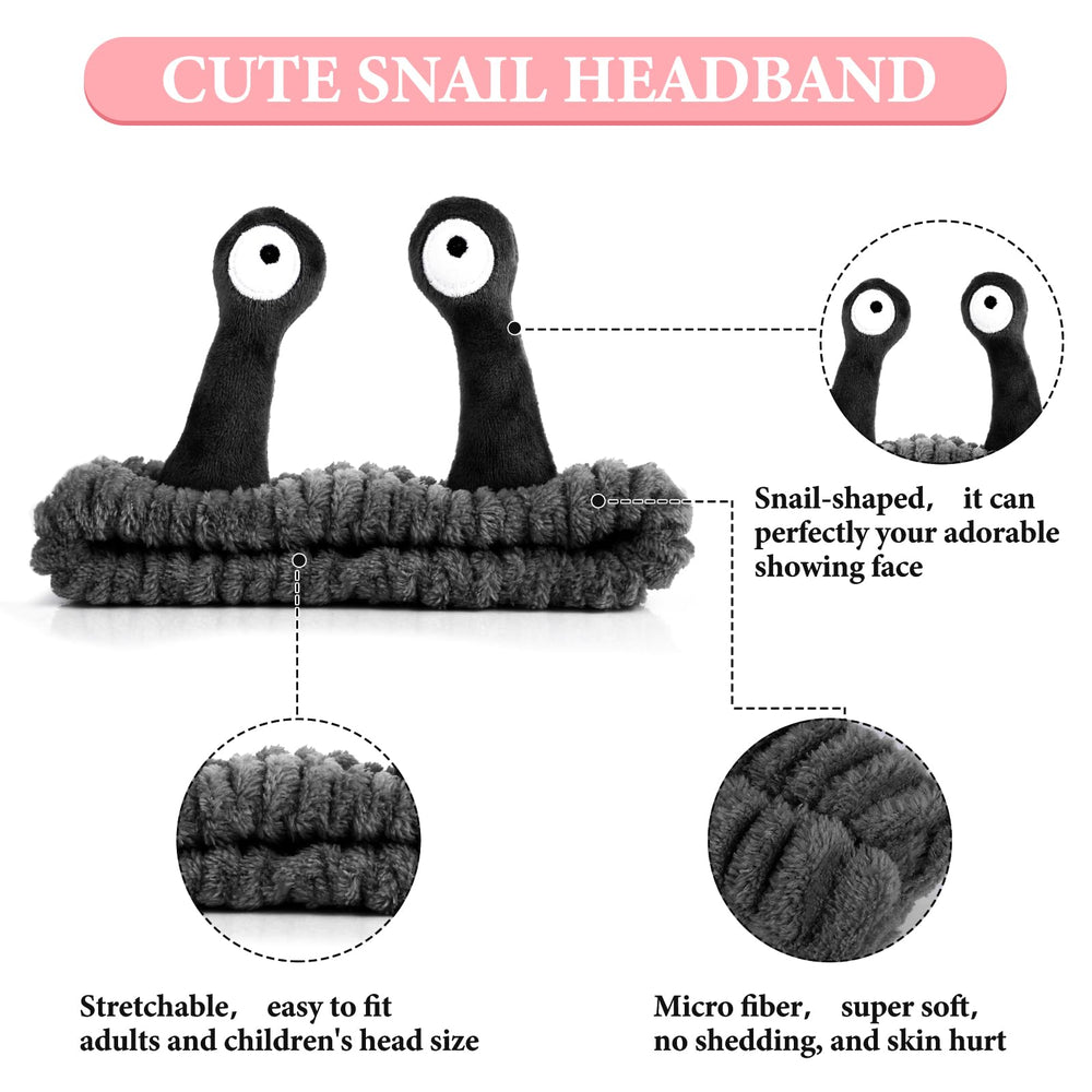 WLLHYF headband close-up highlights non-slip elastic fit for makeup sessions.