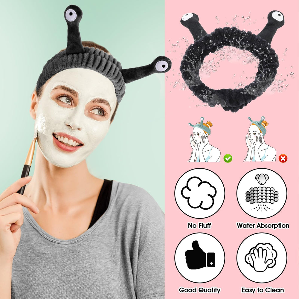 WLLHYF spa headband stretched to 27 cm shows versatile sizing for many heads.