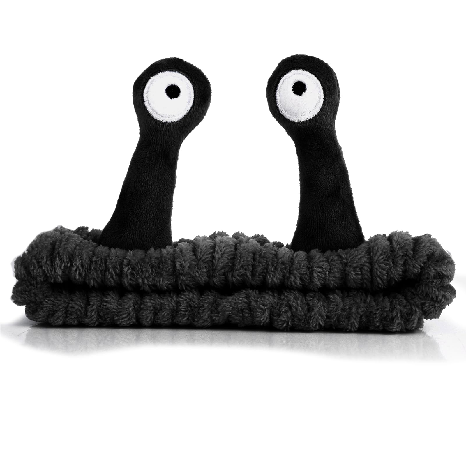 WLLHYF spa headband with snail cartoon design keeps hair away during skincare.