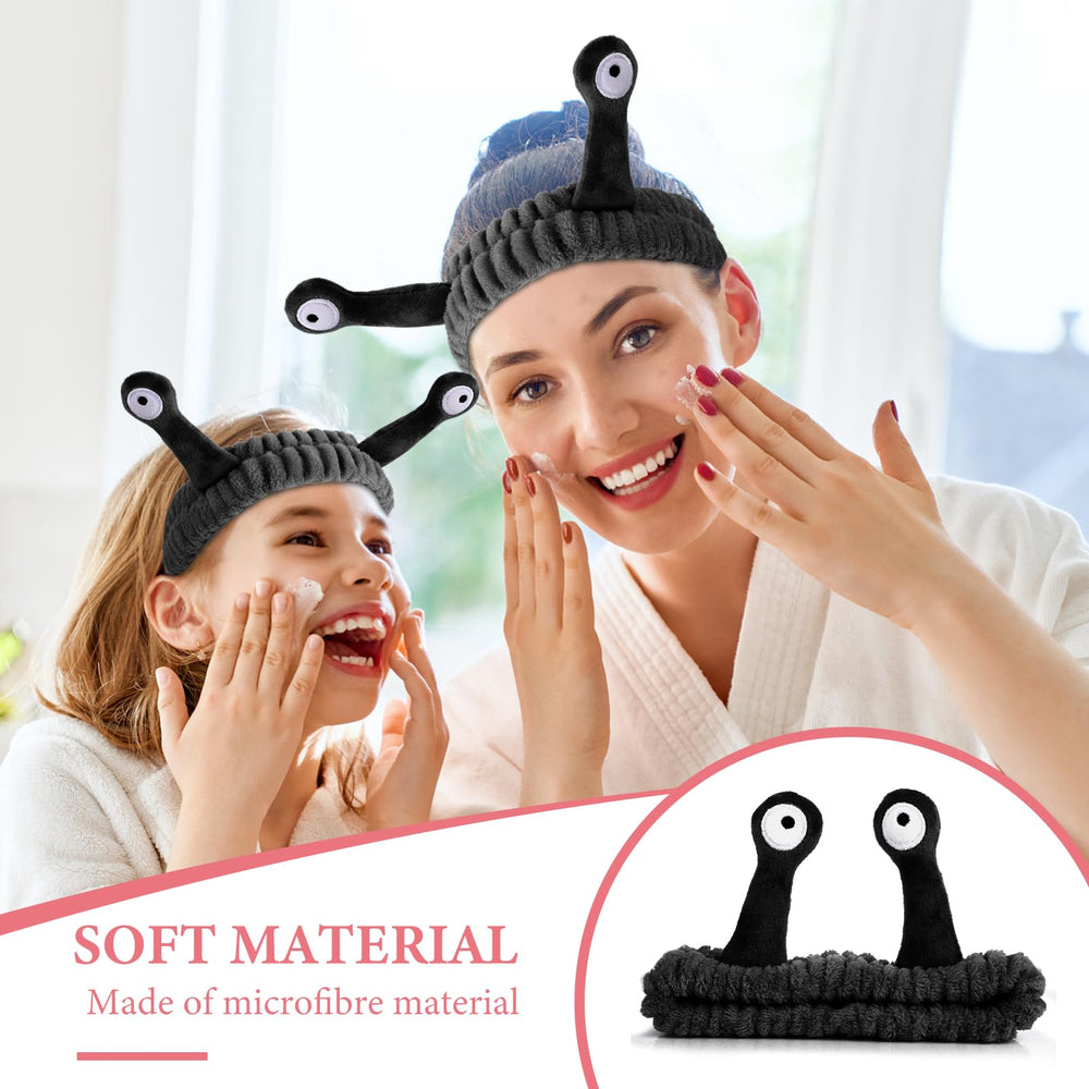 WLLHYF snail-headband during shower or yoga keeps hair secured.